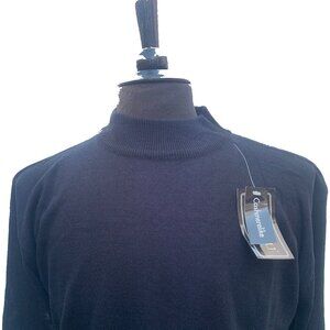 Mock Neck Sweater Black L GOCHU by KBB 100% Acrylic Cashmere like Made in Korea